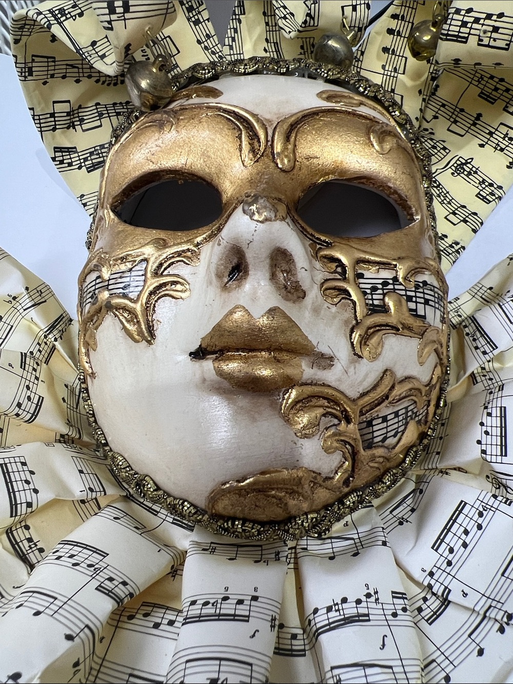 Hand made in Venice !Venetian Music-Themed Decorative Mask